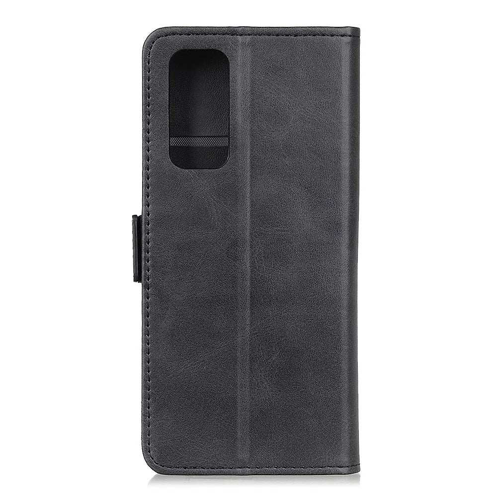 For Samsung Galaxy A52 4G/5G / A52s 5G Magnetic Double Clasp Leather Wallet Case - Black - 2