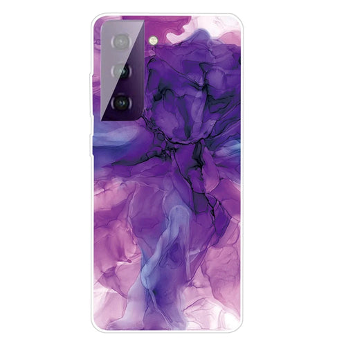 Phone Case for Samsung Galaxy S21 4G/5G Shockproof Protective Cover Marble Pattern Printing TPU Phone Shell - Style I - 1