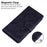 Wallet Leather Phone Stand Case for Samsung Galaxy A32 5G/M32 5G Tiger Face Imprinting Case - Black - 6