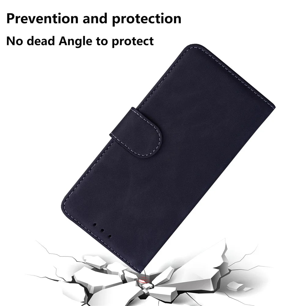 Leather Wallet Stand Phone Case for Samsung Galaxy S21 Ultra 5G - Black - 2