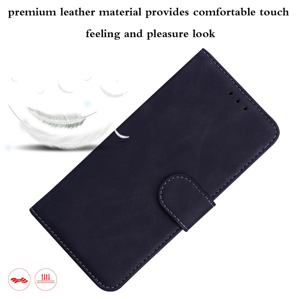 Leather Wallet Stand Phone Case for Samsung Galaxy S21 Ultra 5G - Black - 5
