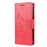 Leather Wallet Butterfly Flower Imprinting Case with Stand for Samsung Galaxy A12 - Red - 2