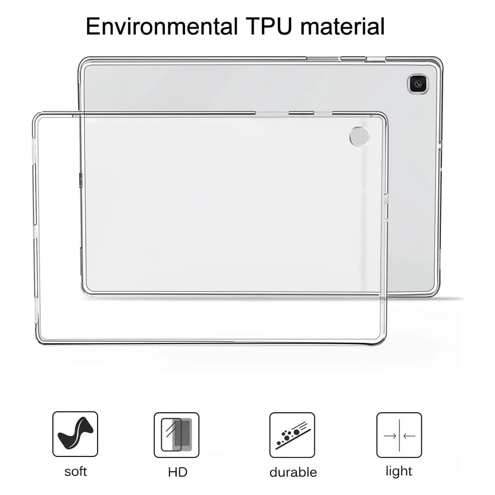 For Samsung Galaxy Tab A7 10.4 (2022) / (2020) Protective Case Transparent Clear TPU Tablet Cover - 3