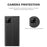 For Samsung Galaxy A12 View Window Auto-Absorbed Phone Case Flip Leather Stand Cell Phone Shell - Black - 4