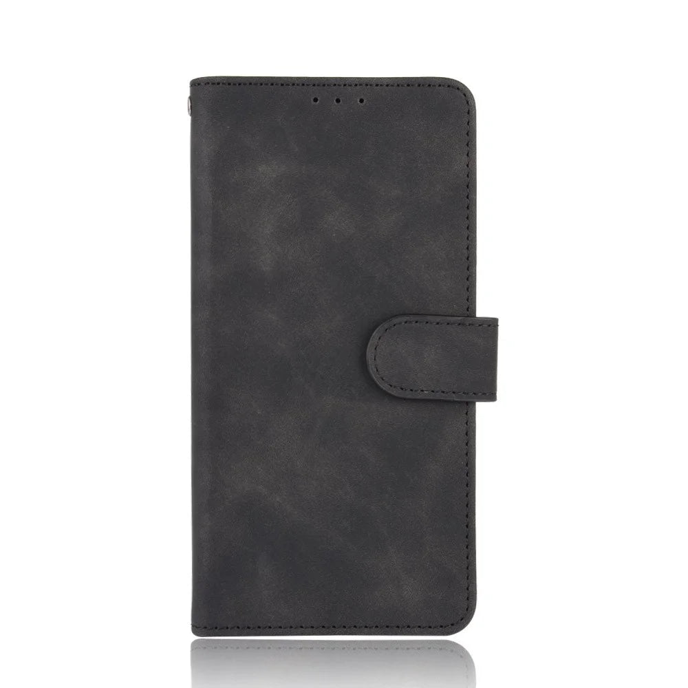 Delicate PU Leather Wallet Cell Phone Case for Samsung Galaxy S21 Ultra 5G - Black - 2