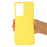 For Samsung Galaxy S21 Ultra 5G Shockproof Soft Liquid Silicone Cover Mobile Phone Shell Protection Case - Yellow - 5