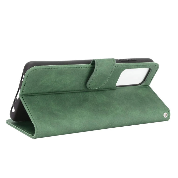 Delicate PU Leather Wallet Cell Phone Case for Samsung Galaxy A72 5G / A72 4G - Green - 5