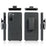 Swivel Belt Clip Built-in Kickstand Woven Texture PC Hard Case for Samsung Galaxy S21 4G/5G - 5