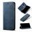 Jeans Cloth Texture Wallet Leather Mobile Phone Protective Cover for Samsung Galaxy A72 5G / A72 4G - Blue - 1