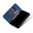 Jeans Cloth Texture Wallet Leather Mobile Phone Protective Cover for Samsung Galaxy A72 5G / A72 4G - Blue - 4