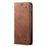 Jeans Cloth Texture Wallet Leather Mobile Phone Protective Cover for Samsung Galaxy A12 - Brown - 2