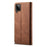 Jeans Cloth Texture Wallet Leather Mobile Phone Protective Cover for Samsung Galaxy A12 - Brown - 3