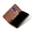 Jeans Cloth Texture Wallet Leather Mobile Phone Protective Cover for Samsung Galaxy A12 - Brown - 5