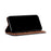 Jeans Cloth Texture Wallet Leather Mobile Phone Protective Cover for Samsung Galaxy A12 - Brown - 6