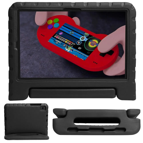 Kickstand Anti-shock EVA Tablet Case with Stylus Slot for Samsung Galaxy Tab A7 10.4 (2022) / (2020) - Black - 1