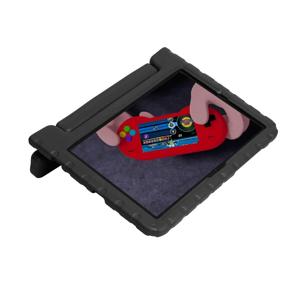 Kickstand Anti-shock EVA Tablet Case with Stylus Slot for Samsung Galaxy Tab A7 10.4 (2022) / (2020) - Black - 3