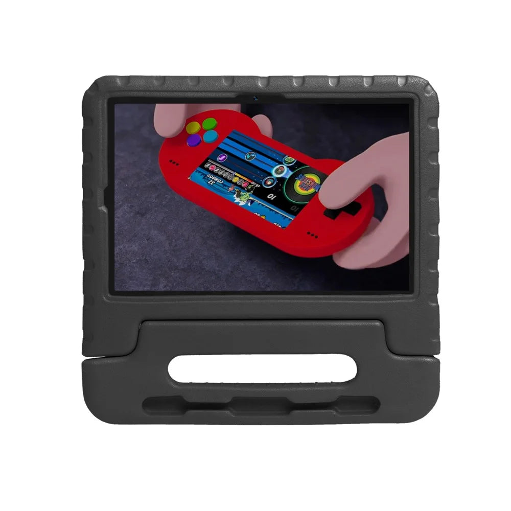 Kickstand Anti-shock EVA Tablet Case with Stylus Slot for Samsung Galaxy Tab A7 10.4 (2022) / (2020) - Black - 4