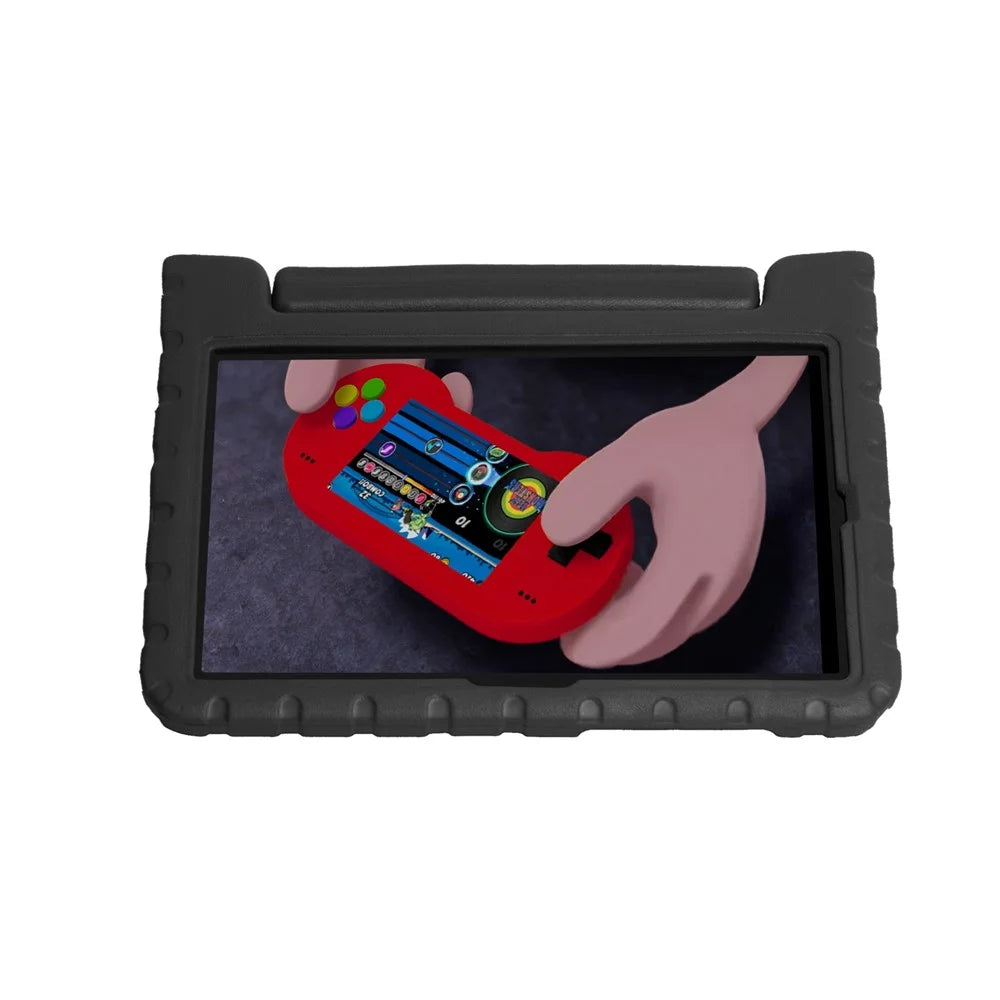 Kickstand Anti-shock EVA Tablet Case with Stylus Slot for Samsung Galaxy Tab A7 10.4 (2022) / (2020) - Black - 6