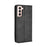 Auto-absorbed Retro Style Wallet Stand Leather Phone Case for Samsung Galaxy S21+ 5G - Black - 3