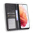 Auto-absorbed Retro Style Wallet Stand Leather Phone Case for Samsung Galaxy S21+ 5G - Black - 7
