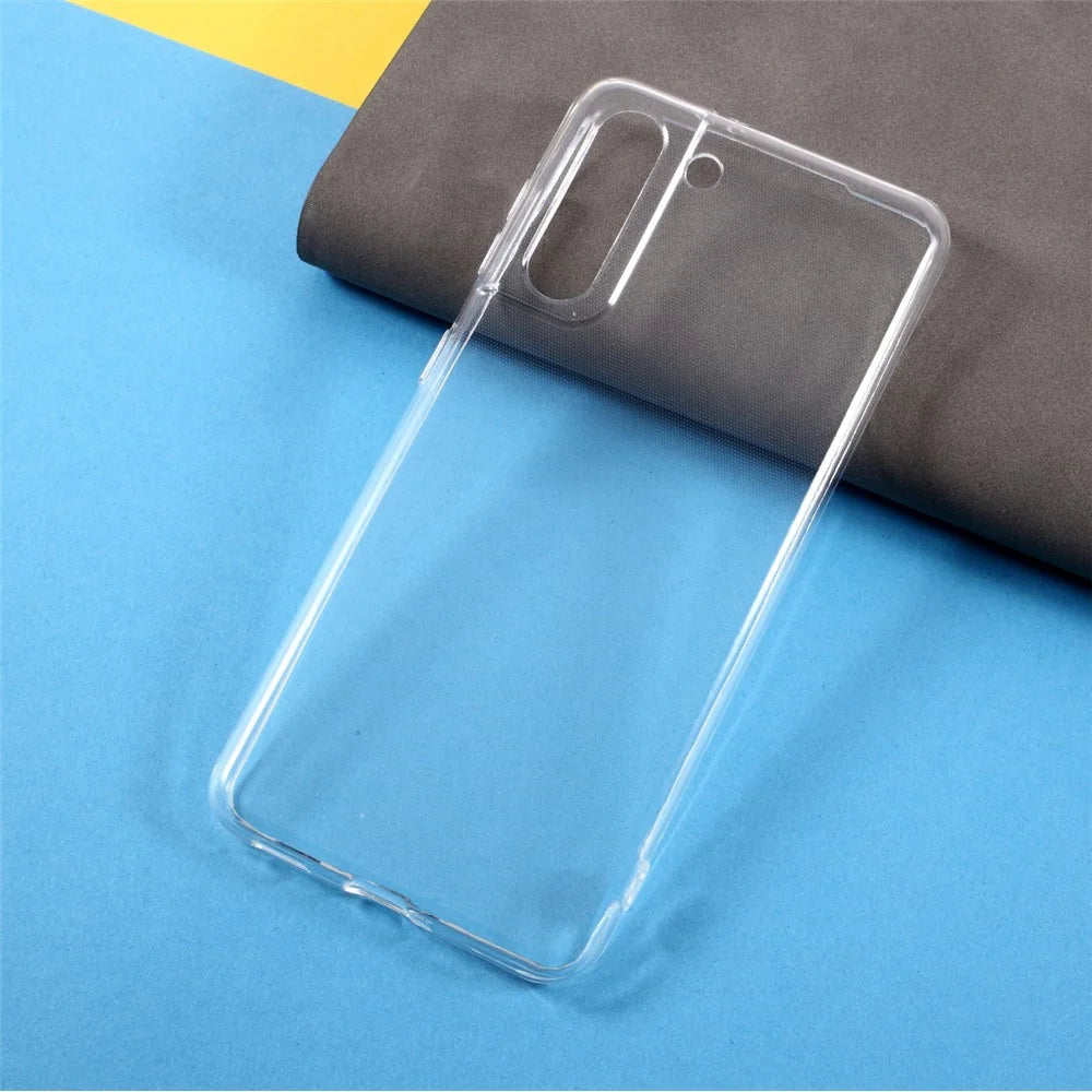 Shock Absorption Crystal Clear TPU Casing Shell for Samsung Galaxy S21 4G/5G - Transparent - 2
