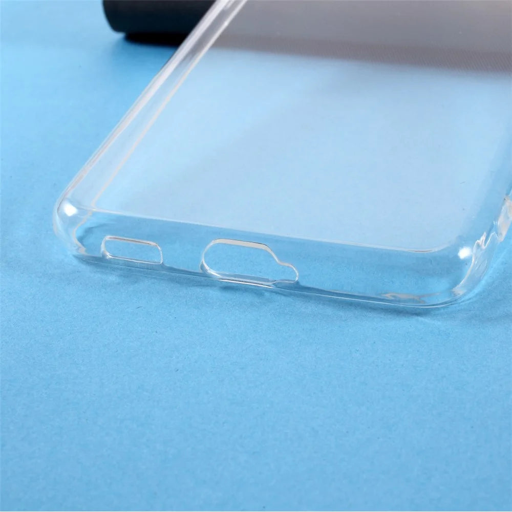 Shock Absorption Crystal Clear TPU Casing Shell for Samsung Galaxy S21 4G/5G - Transparent - 4