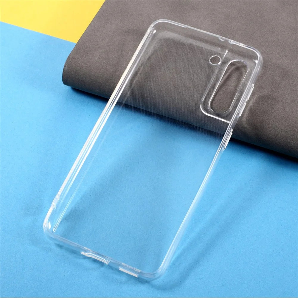 Shock Absorption Crystal Clear TPU Casing Shell for Samsung Galaxy S21 4G/5G - Transparent - 5