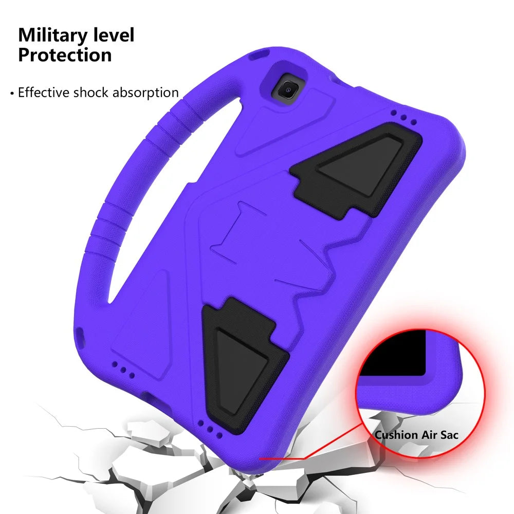 Anti-shock with Pen Slot Handle EVA Tablet Case for Samsung Galaxy Tab A 8.0 Wi-Fi (2019) SM-T290/Tab A 8.0 LTE (2019) SM-T295 - Purple - 2