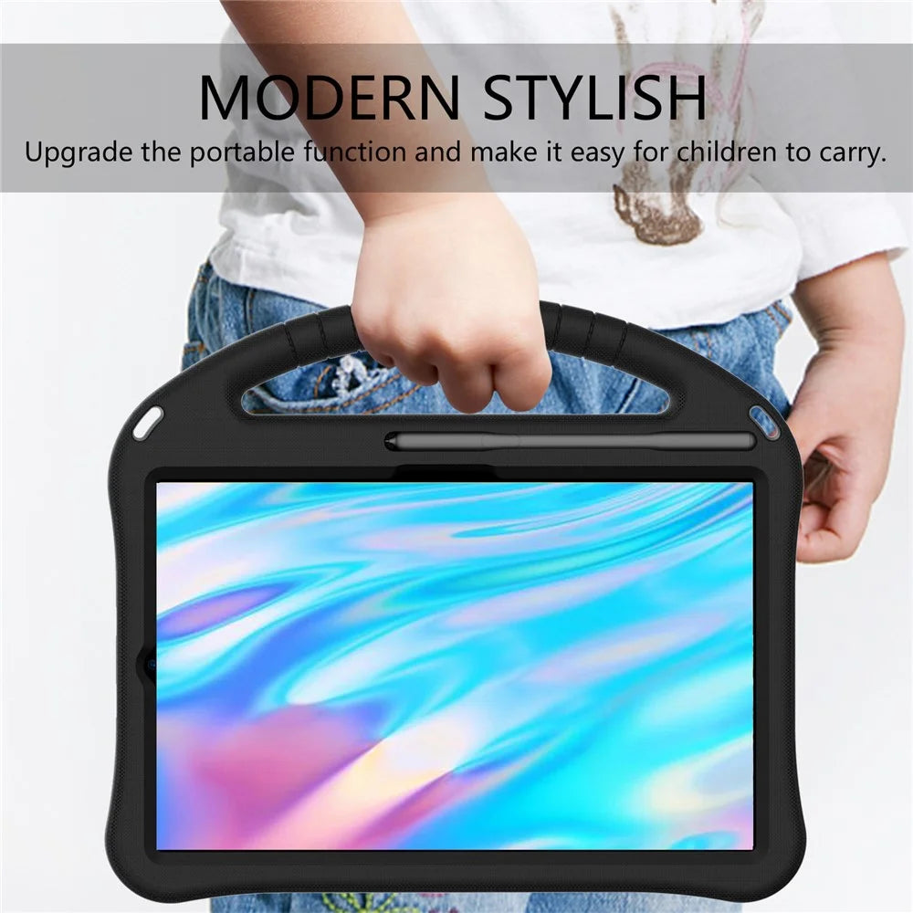 Shock-proof Handle EVA Tablet Case with Pen Slot for Samsung Galaxy Tab S6 Lite (2020) / (2022) / (2024) - Black - 4