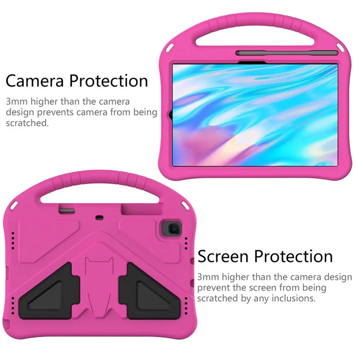 EVA Anti-shock Handle Tablet Case with Pen Slot for Samsung Galaxy Tab S5e SM-T720 - Rose - 3