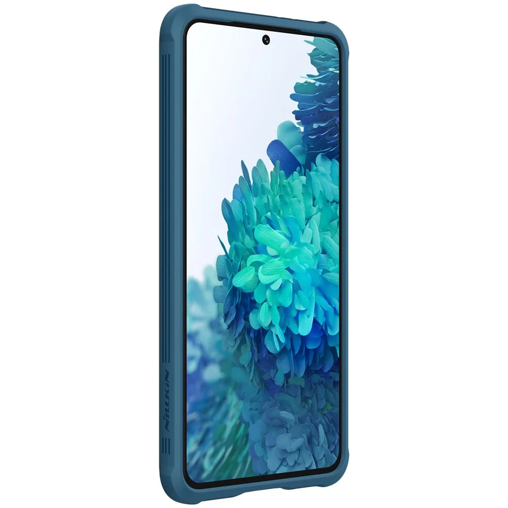 NILLKIN CamShield Pro Shell PC Panel + TPU Frame Full Protection Cover for Samsung Galaxy S21 4G/5G - Blue - 7