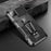 Hybrid Protector Mobile Phone Cover Case with Kickstand and Back Clip for Samsung Galaxy A12 - Black - 2
