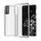 Clear Design Anti-fingerprint Case for Samsung Galaxy S21 Plus 5G PC+TPU Combo Back Case - Transparent - 1