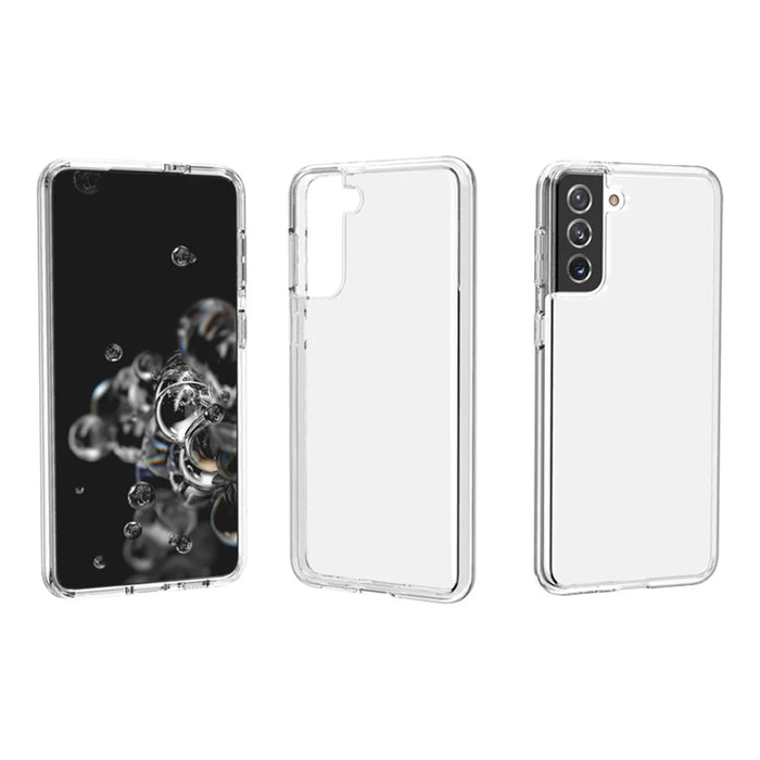 Clear Design Anti-fingerprint Case for Samsung Galaxy S21 Plus 5G PC+TPU Combo Back Case - Transparent - 2