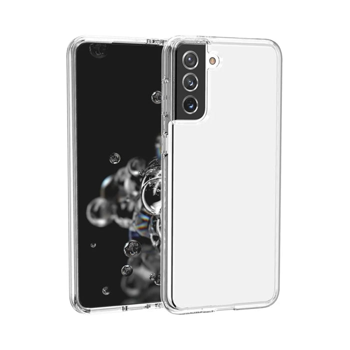 Clear Design Anti-fingerprint Case for Samsung Galaxy S21 Plus 5G PC+TPU Combo Back Case - Transparent - 7