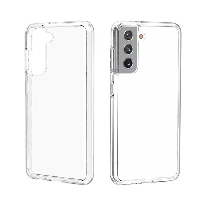 Clear Design Anti-fingerprint PC+TPU Combo Back Case for Samsung Galaxy S21 4G/5G - Transparent - 3