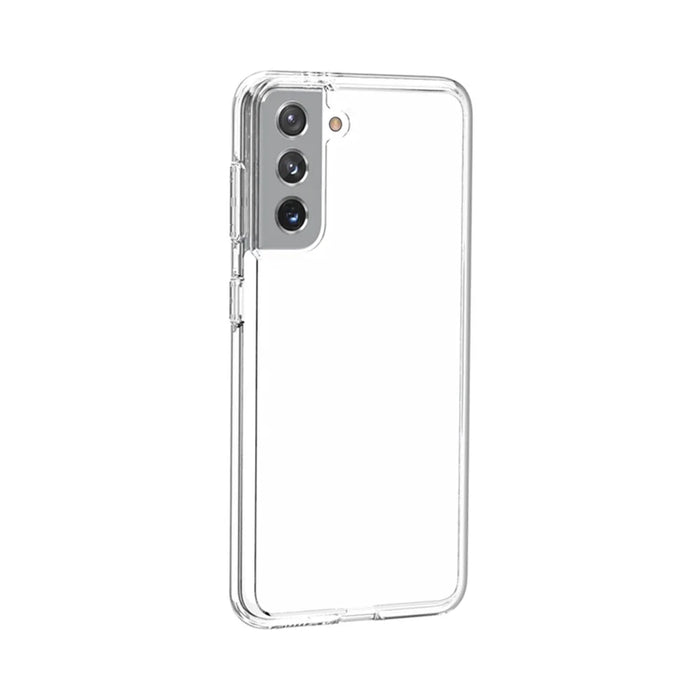 Clear Design Anti-fingerprint PC+TPU Combo Back Case for Samsung Galaxy S21 4G/5G - Transparent - 4