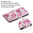 Pattern Printing Flip Leather Wallet Protective Case for Samsung Galaxy S21 4G/5G - Rose Flower - 3
