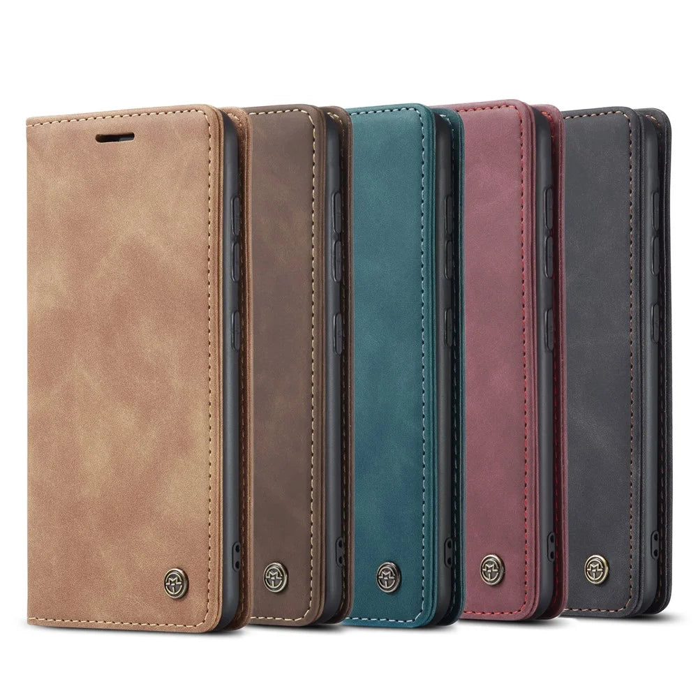 CASEME 013 Series Auto-absorbed Wallet Leather Shell for Samsung Galaxy S21+ 5G - Blue - 7