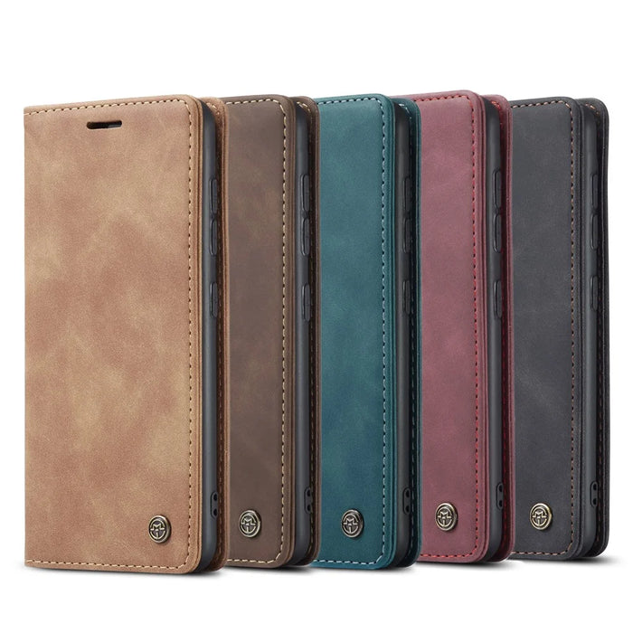 CASEME 013 Series Auto-absorbed Wallet Leather Shell for Samsung Galaxy S21+ 5G - Blue - 7