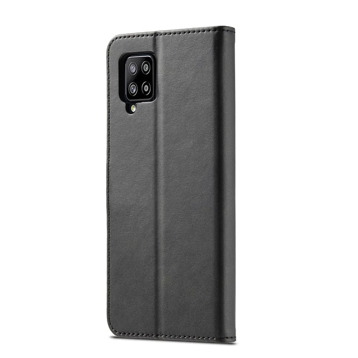 LC.IMEEKE for Samsung Galaxy A42 5G Leather Wallet Case - Black - 3