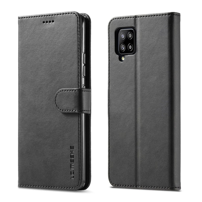 LC.IMEEKE for Samsung Galaxy A42 5G Leather Wallet Case - Black - 4