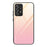Soft TPU Edge + Anti-Scratch HD Tempered Glass Phone Case with Color Gradient Pattern for Samsung Galaxy A52 4G/5G / A52s 5G - Gold/Pink - 1