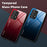Soft TPU Edge + Anti-Scratch HD Tempered Glass Phone Case with Color Gradient Pattern for Samsung Galaxy A52 4G/5G / A52s 5G - Gold/Pink - 7