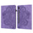 Imprinted Flower Pattern Leather Wallet Stand Tablet Protective Shell for Samsung Galaxy Tab S7 SM-T870 SM-T875 SM-T876B / S8 - Purple - 1