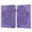 Imprinted Flower Pattern Leather Wallet Stand Tablet Protective Shell for Samsung Galaxy Tab A7 10.4 (2022) / (2020) - Purple - 1
