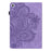 Imprinted Flower Pattern Leather Wallet Stand Tablet Protective Shell for Samsung Galaxy Tab A7 10.4 (2022) / (2020) - Purple - 2
