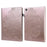 Imprinted Flower Pattern Leather Wallet Stand Tablet Protective Shell for Samsung Galaxy Tab S6 Lite (2020) / (2022) / (2024) - Rose Gold - 1