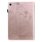 Imprinted Flower Pattern Leather Wallet Stand Tablet Protective Shell for Samsung Galaxy Tab S6 Lite (2020) / (2022) / (2024) - Rose Gold - 2