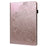 Imprinted Flower Pattern Leather Wallet Stand Tablet Protective Shell for Samsung Galaxy Tab S6 Lite (2020) / (2022) / (2024) - Rose Gold - 3